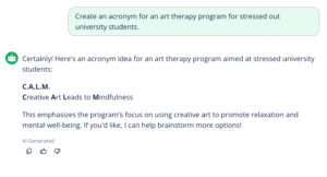 QuillBot's AI acronym generator