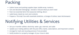 Checklist generator output