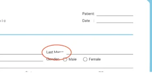 Screenshot of an error being erased in the PDF editor
