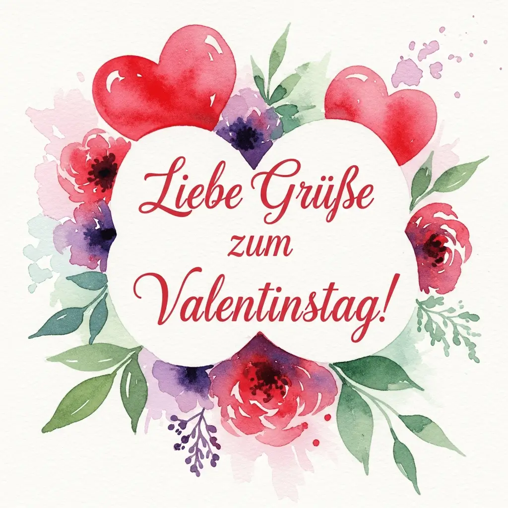 Liebe Grüße zum Valentinstag für Freunde
