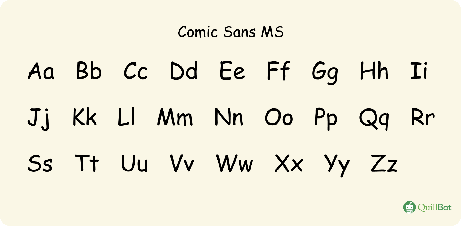 comic sans ms