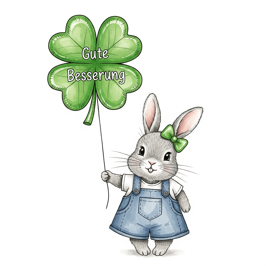 Gute Besserung Hase