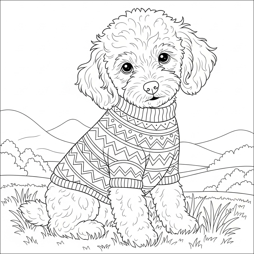 Ausmalbilder Hunde