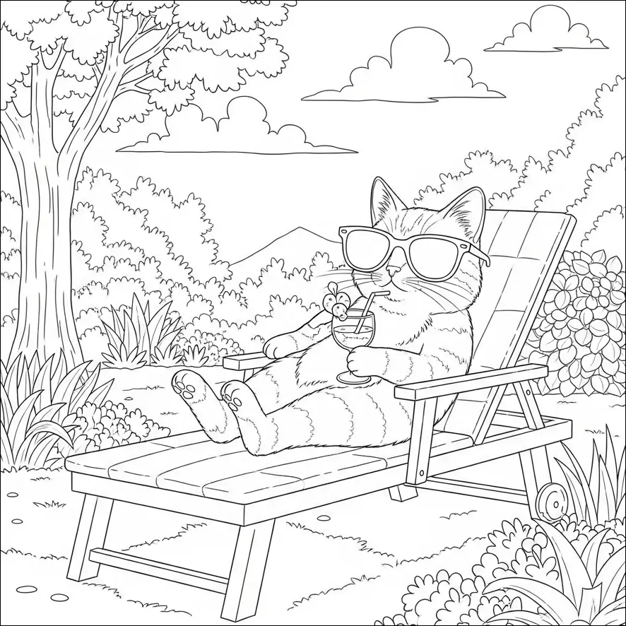 Katzen-Ausmalbild-12