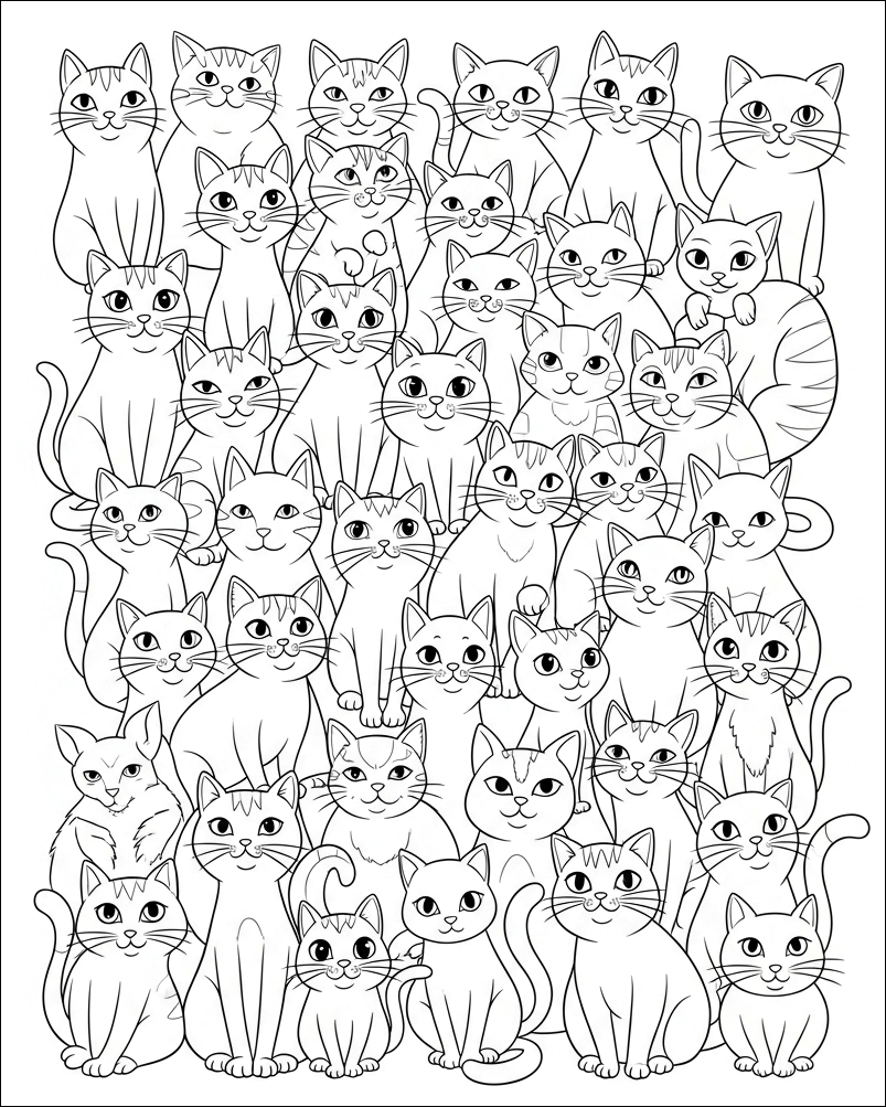 Katzen-Ausmalbild-14