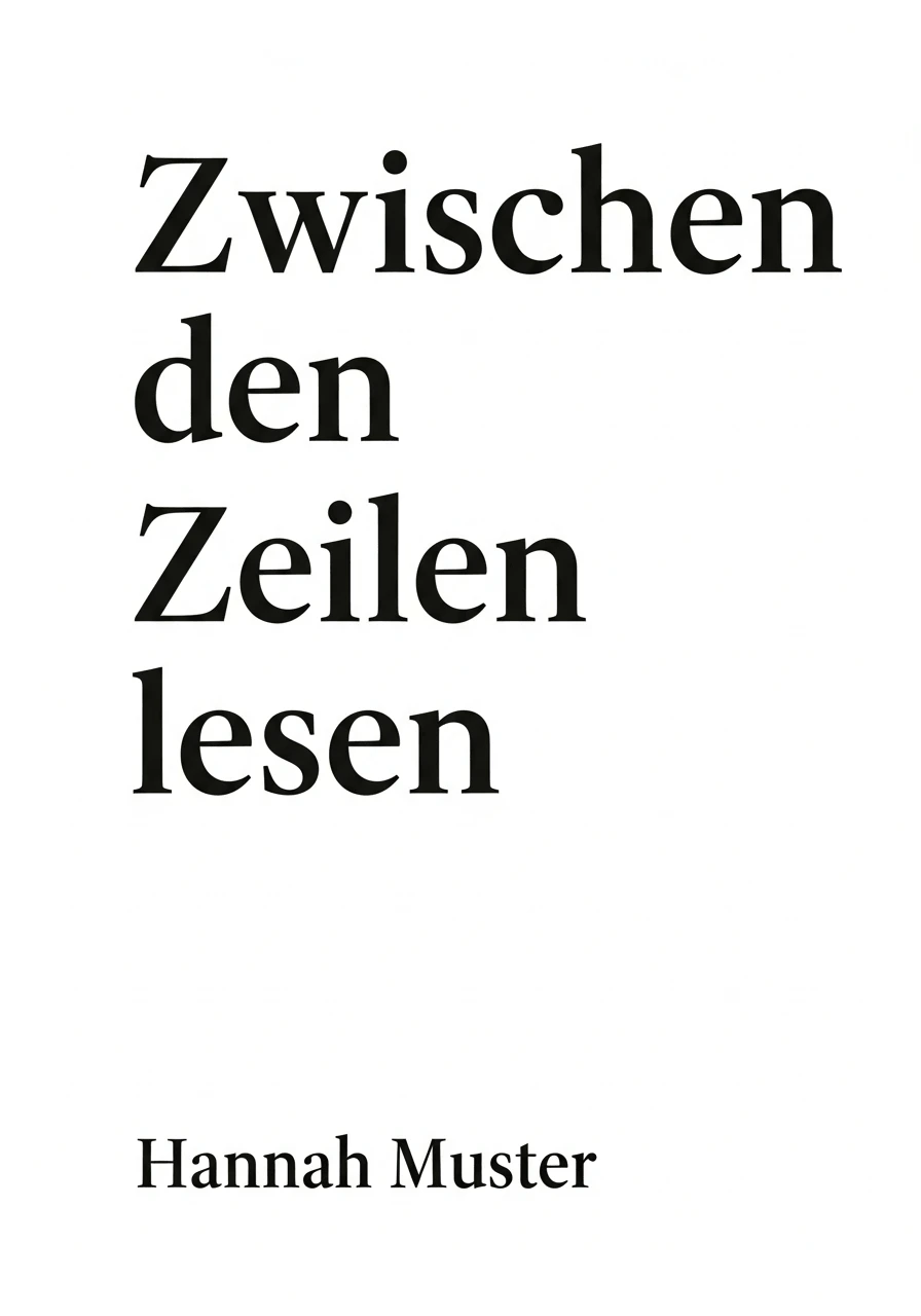 Buchcover Roman Beispiel