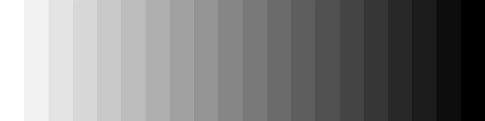 Shades of gray color